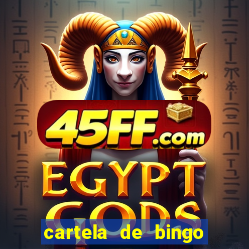 cartela de bingo cha de panela